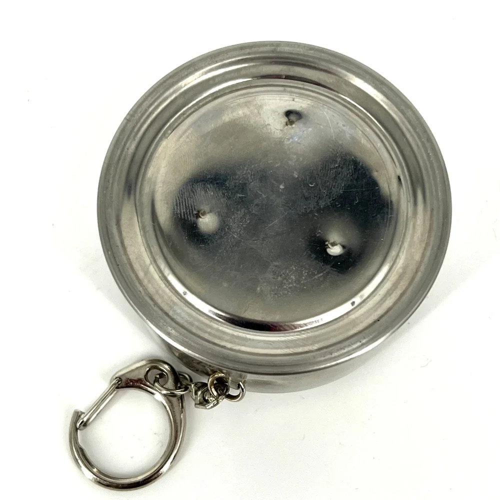 Stainless Steel Collapsible Cup Portable Travel Folding Telescopic Keychain